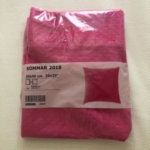 Pink cushion cover